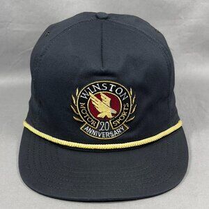 Vtg Winston Motorsports NASCAR Snapback Hat Cap Rope 20th Anniversary USA Mens